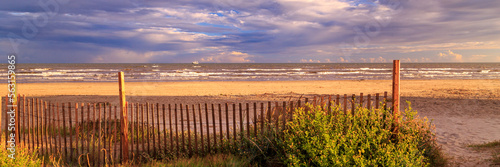 A Stormy Day In Galveston Panorama photo