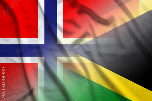 Norway and Jamaica government flag international negotiation JAM NOR