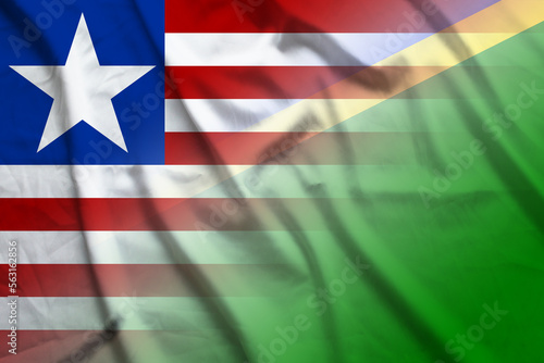 Liberia and Solomon Islands national flag transborder relations SLB LBR