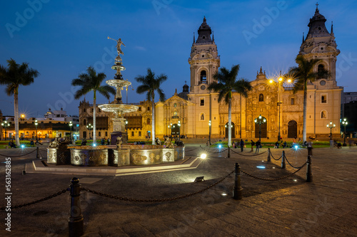 Plaza De Armas in Lima photo