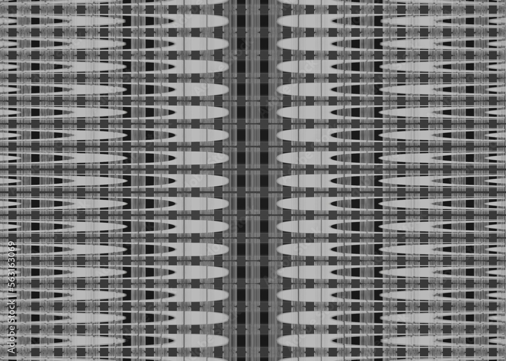fabric pattern with different shapes in black and gray colors, background wallpaper fabric pattern with different shapes in black and gray colors, background wallpaper