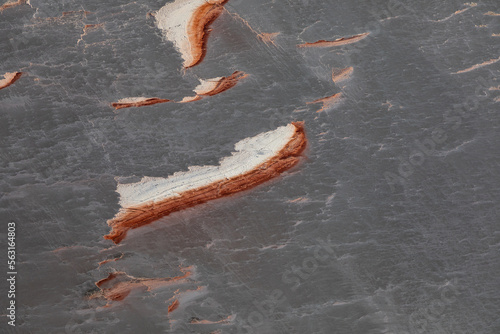 Kati Thanda Lake Eyre  South Australia  Australia. Aerial photography showing textures and patterns formed during the wet season.