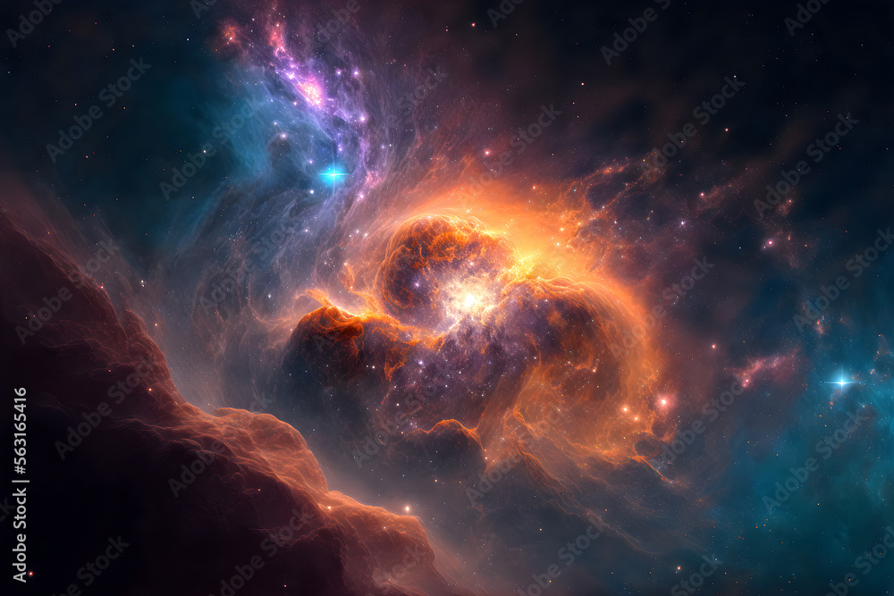 Fototapeta premium space, nebula, galaxy, star, universe