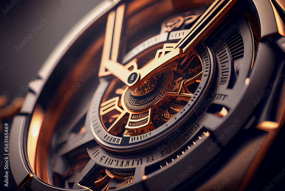 close up of a watch close up of a watch