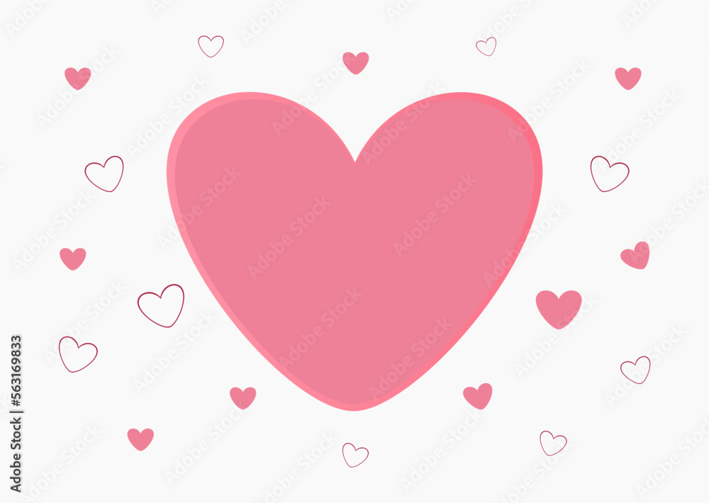 hearts shape pattern, love background