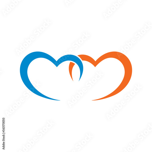 Love Logo Vector icon illustration design