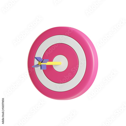 Business Target 3D Illustration © Bfor.yuu