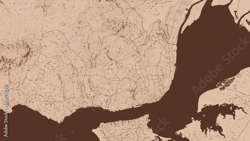 Lisbon city map. Vintage. Old style. Detailed. 13 k x 7,5 k px. 144 ppi