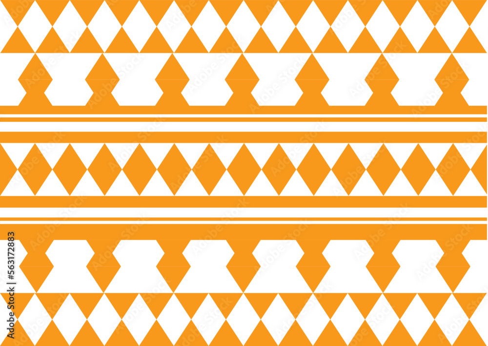 orange and white tribal traditional ikat ethnic pattern, design for ...