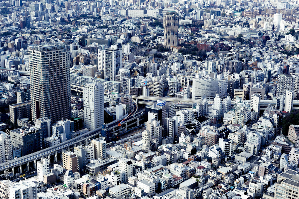 Fototapeta premium 都会の街並み