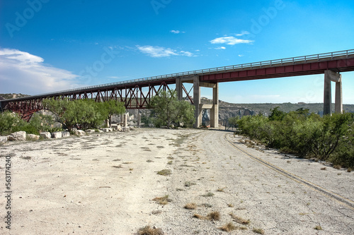 New Highway Bridge Over Old Abandoned Road