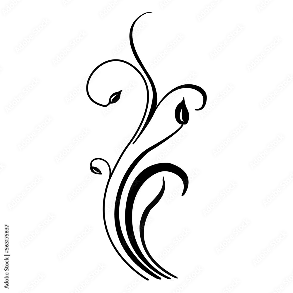 flourish vector, icon, symbol, logo, clipart, isolated. vector