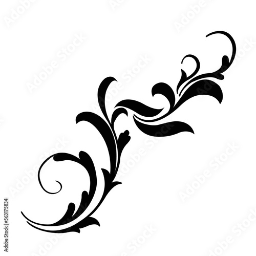 Fototapeta Naklejka Na Ścianę i Meble -  flourish vector, icon, symbol, logo, clipart, isolated. vector illustration. vector illustration isolated on white background.