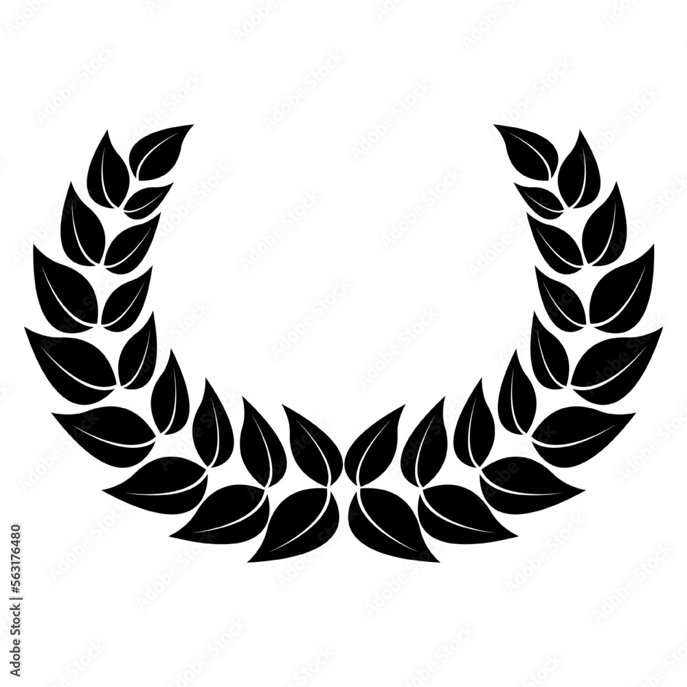 laurel wreath vector, icon, symbol, logo, clipart, isolated. vector ...