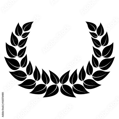 laurel wreath vector  icon  symbol  logo  clipart  isolated. vector illustration. vector illustration isolated on white background.