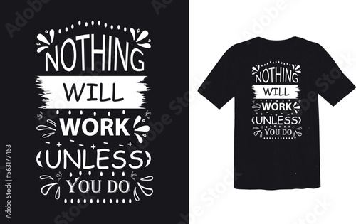 nothing... t shirt design
