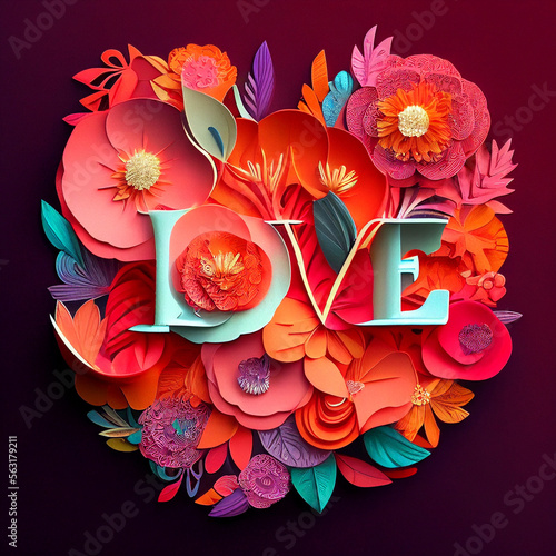 generative AI, valentine, love, love cats, word love, flowers, red, heart, flower heart, cat on a snowboard,