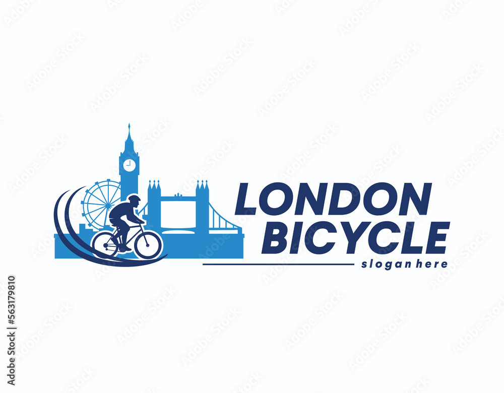 London cycle ride logo design Illustration