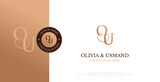 Initial OU Logo Design Vector 