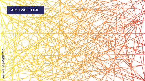 Asymmetrical with random chaotic lines abstract geometric pattern 