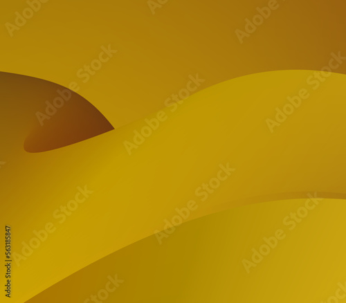 Yellow to brown abstract gradient background with waves