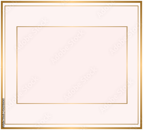 Vector illustration of an abstract background with golden frames and space for text