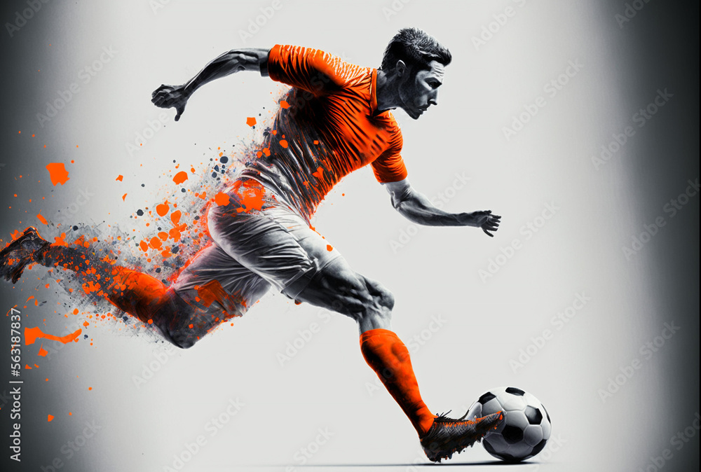 The Beautiful Game: An Illustrative Tribute to Soccer (AI Generated)