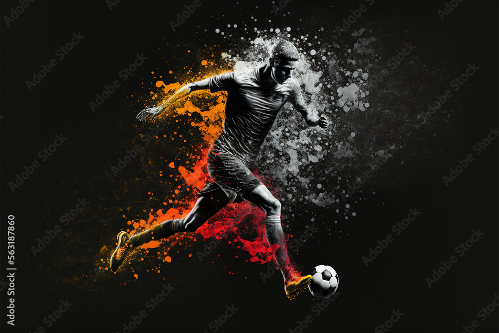 The Beautiful Game: An Illustrative Tribute to Soccer (AI Generated)
