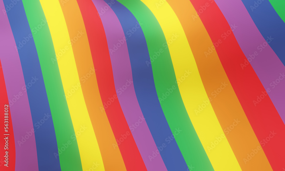 Wavy rainbow color background. LGBTQ background. Wavy rainbow color background. LGBTQ background.