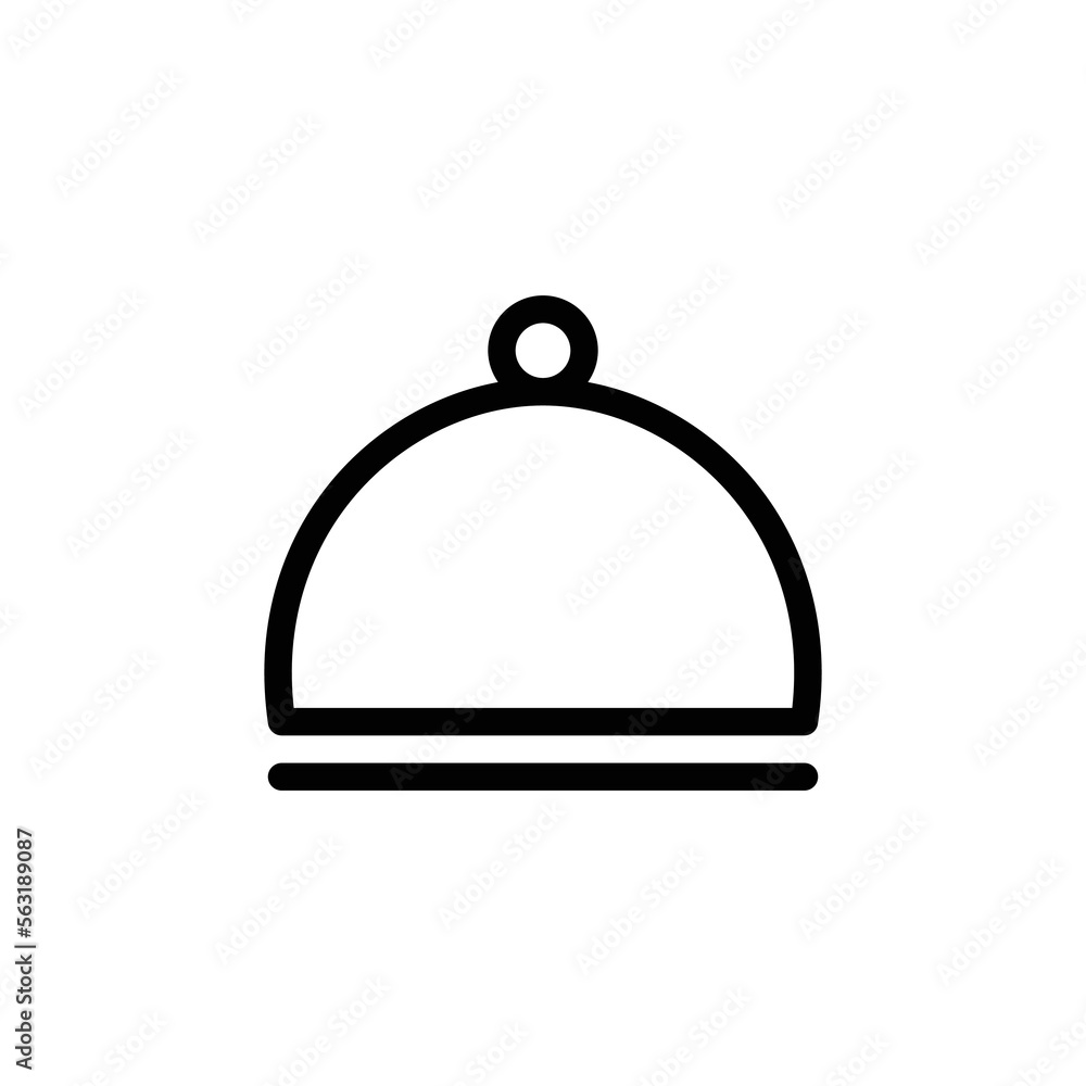 dish icon. outline icon dish icon. outline icon