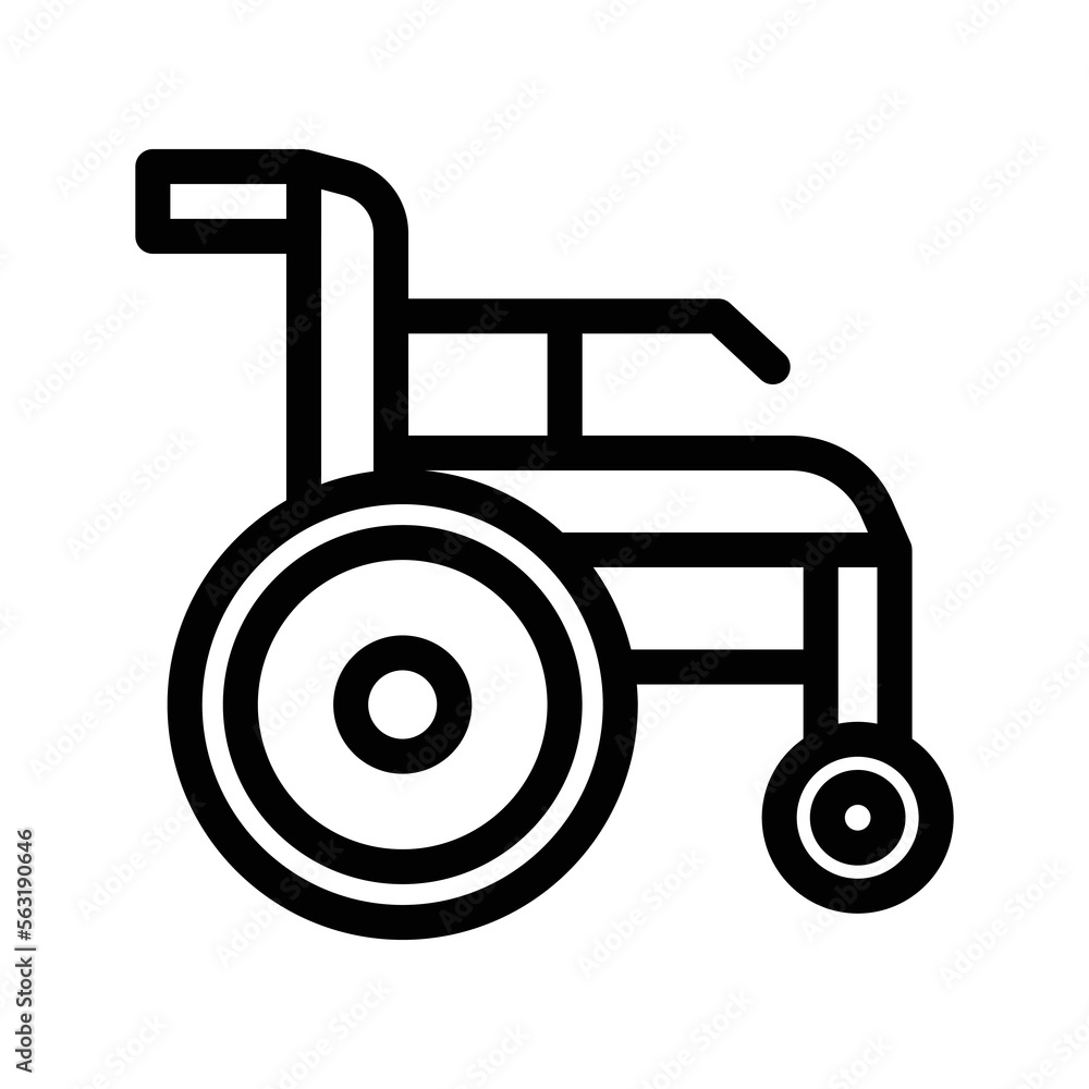 wheelchair line icon illustration vector graphic wheelchair line icon illustration vector graphic