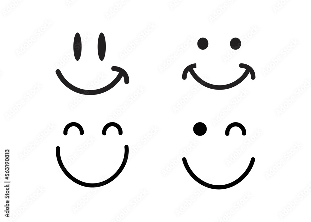 Smile emoji icon design template isolated Smile emoji icon design template isolated