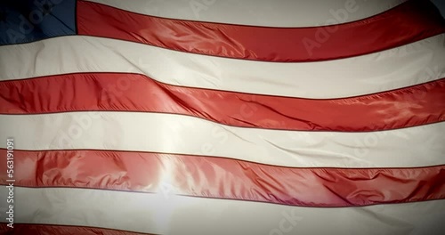 American Flag in the Wind