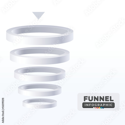 Marketing funnel infographic template