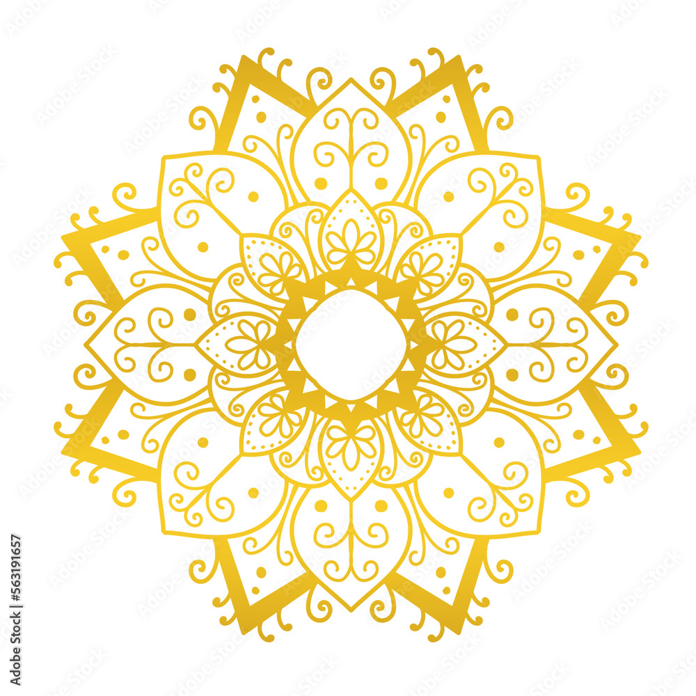 Gold Mandala art