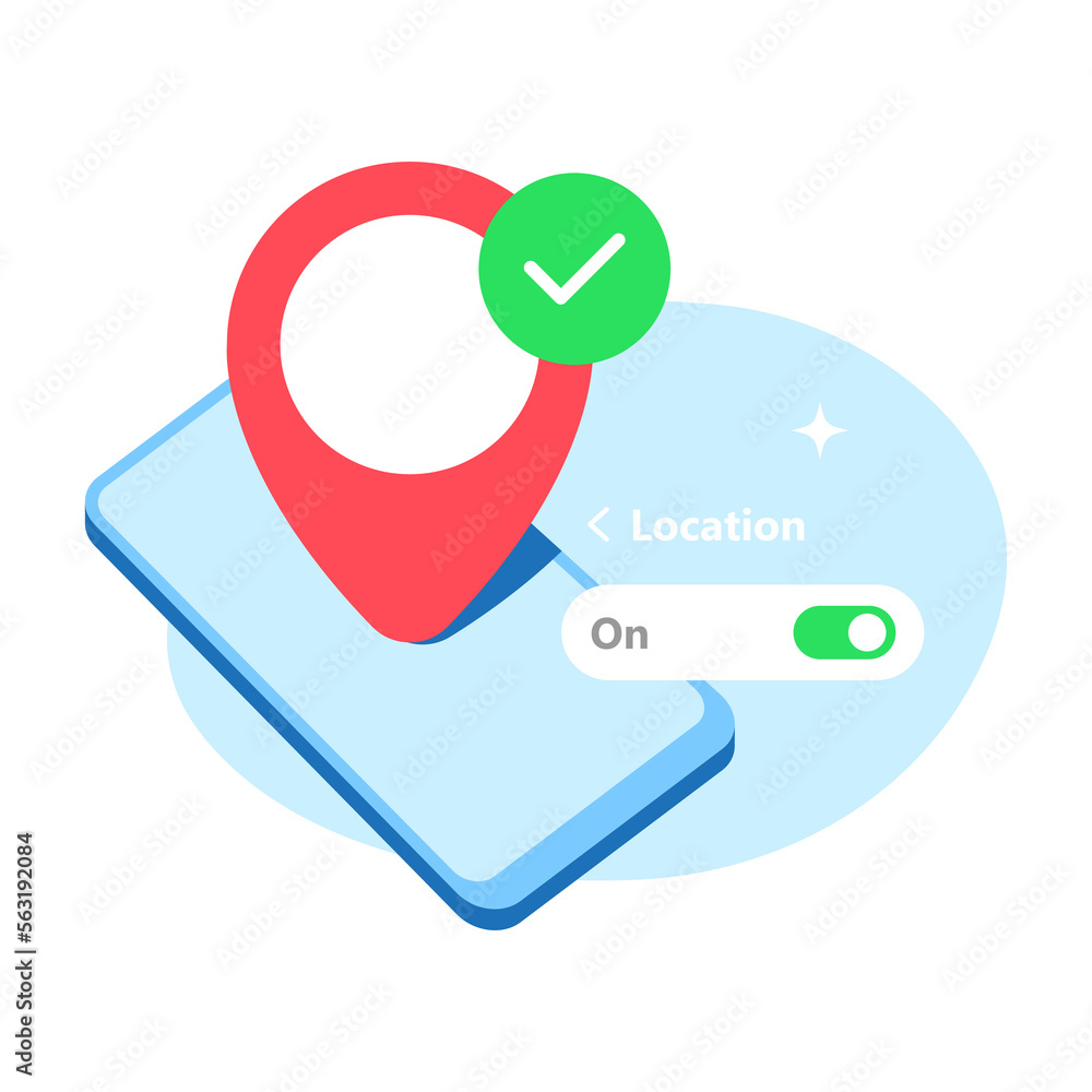 enable, turn on location on smartphone pop up permission concept illustration flat design vector eps10. modern graphic element for landing page, empty state ui, infographic enable, turn on location on smartphone pop up permission concept illustration flat design vector eps10. modern graphic element for landing page, empty state ui, infographic
