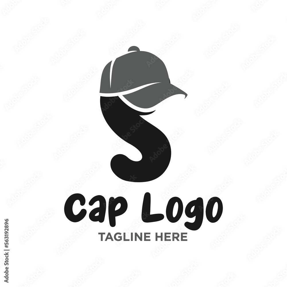Fototapeta premium Letter S Cap Logo Design Template Inspiration, Vector Illustration.