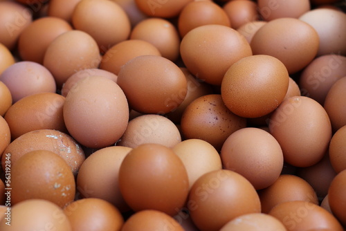 fresh eggs for sale at a market