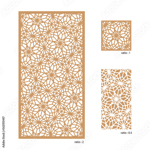 Morocco seamless patterns Hexagons shape symmetrical Designs for decorative panels