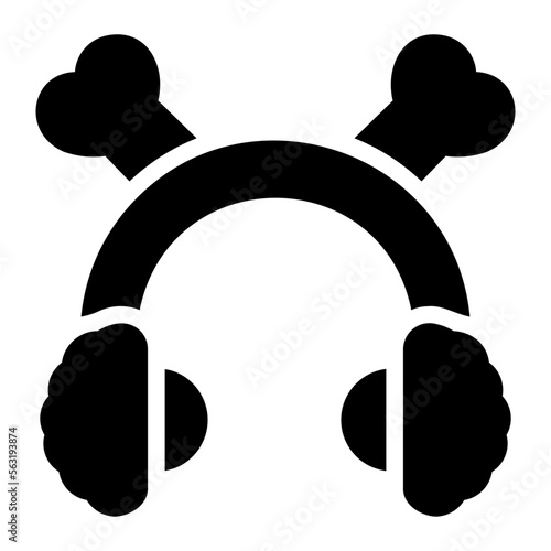 earmuff glyph icon