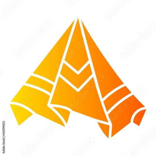 handkerchief gradient icon
