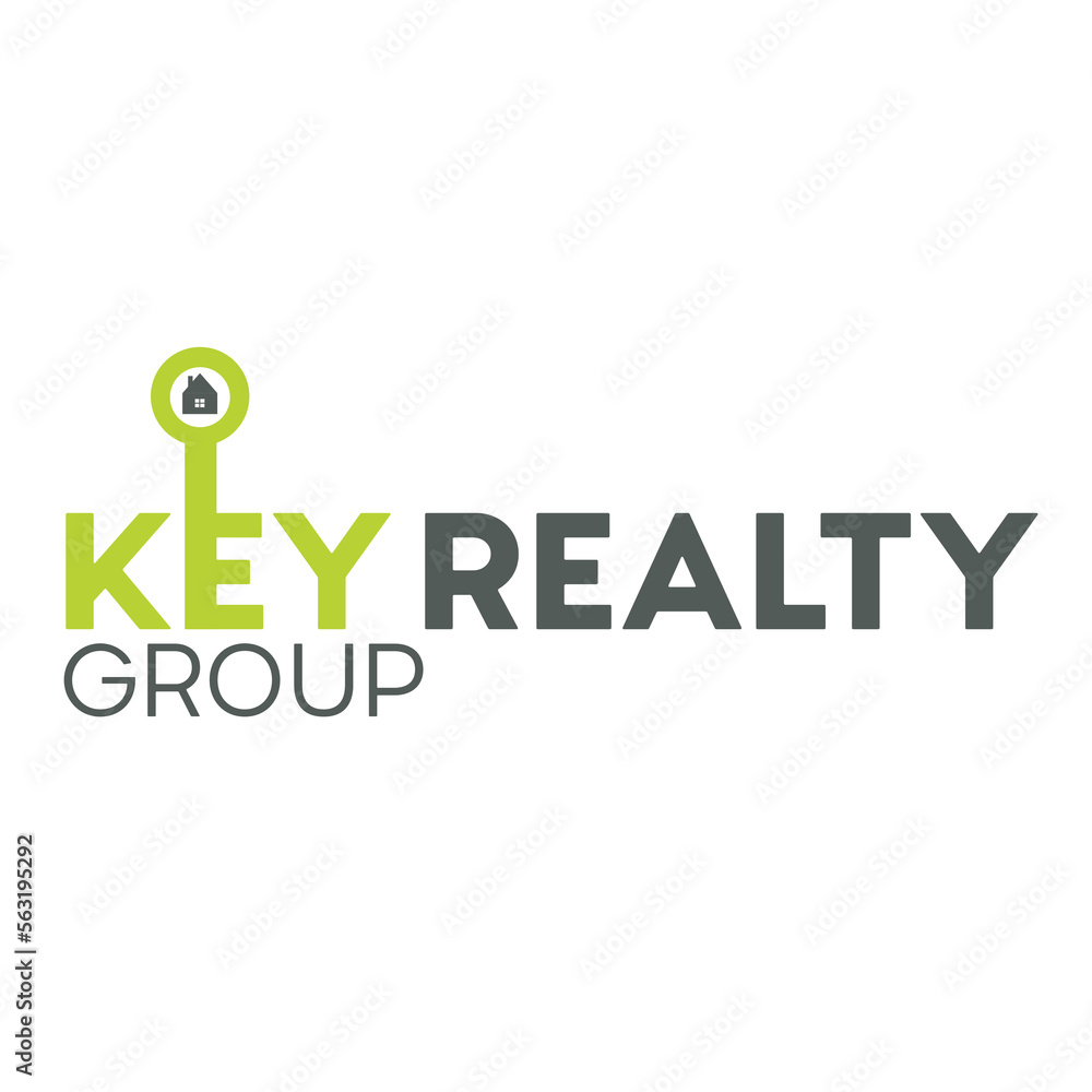 Fototapeta premium abstract key reality group logo design template