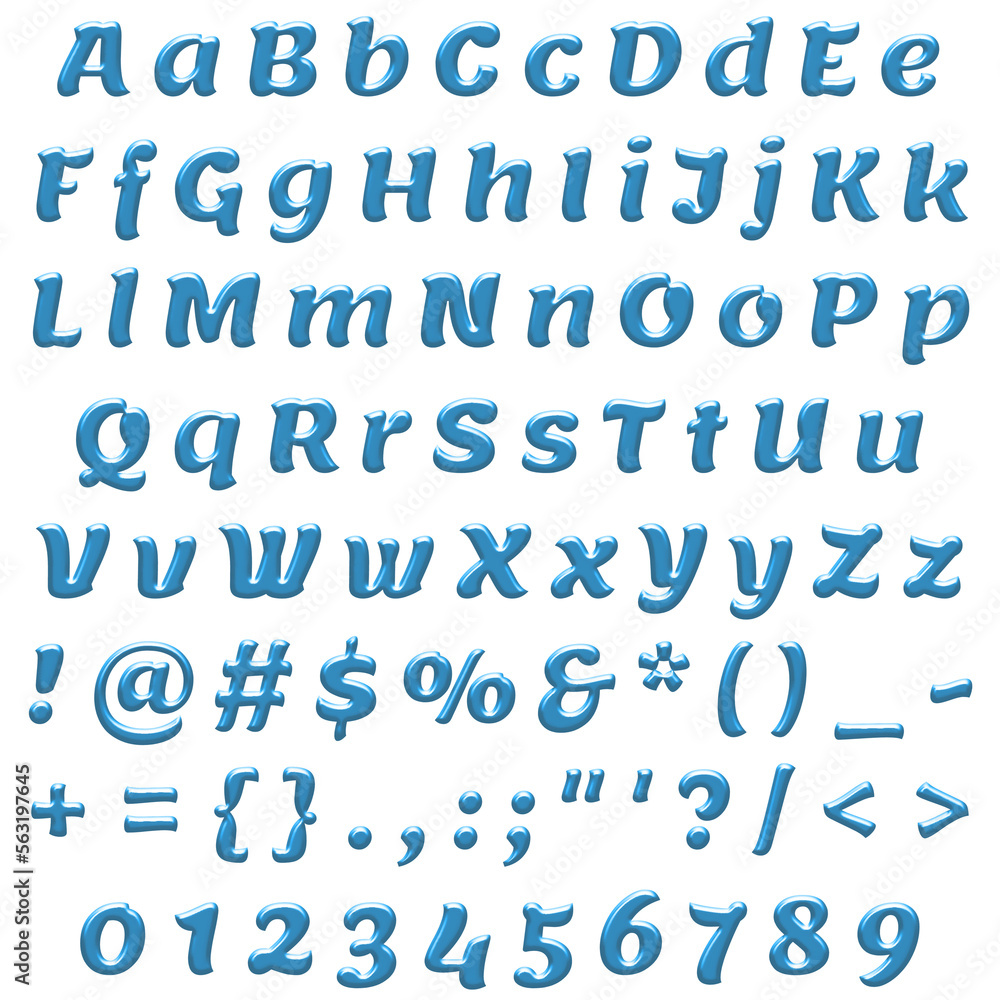 Decorative Alphabet and Numbers Set Decorative Alphabet and Numbers Set