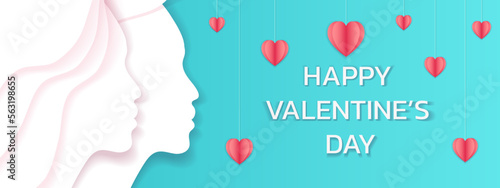 Happy Valentines Day February14 Love or Heart Card in Holiday or Presentation of Love
