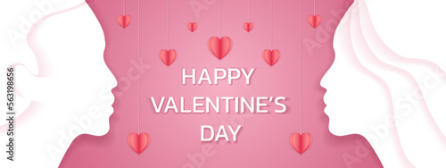 Happy Valentines Day February14 Love or Heart Card in Holiday or Presentation of Love