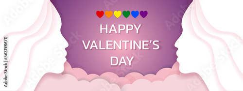 Happy Valentines Day February14 Love or Heart Card in Holiday or Presentation of Love