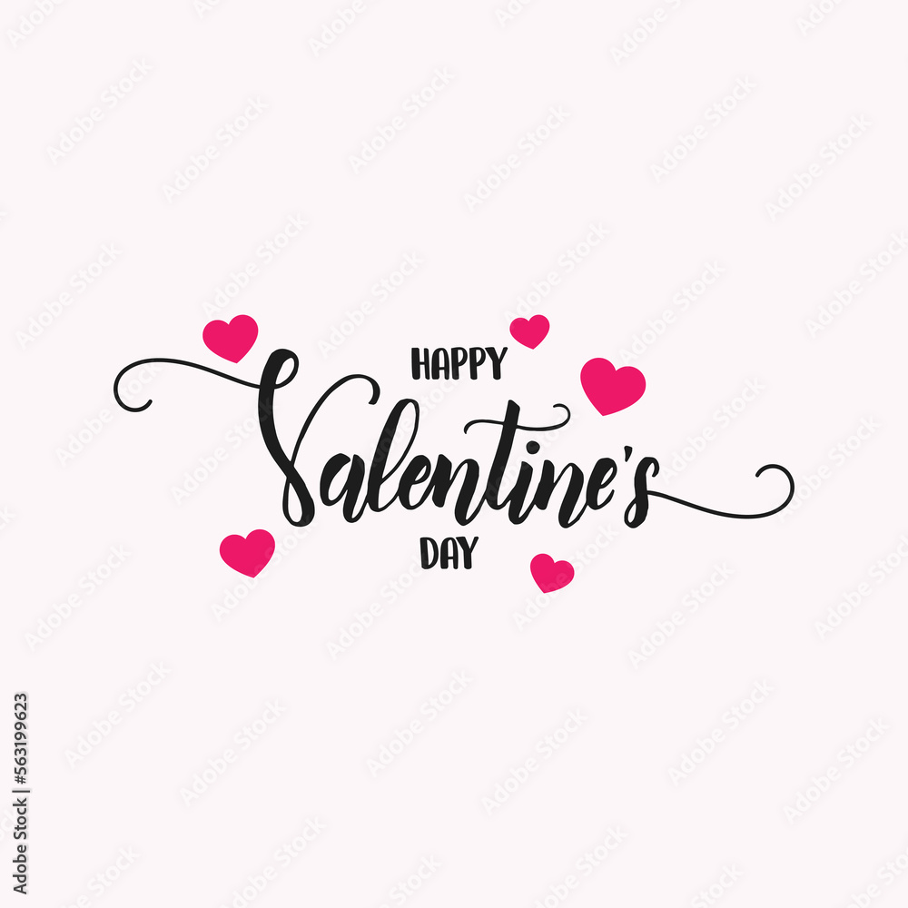 Happy Valentines Day romantic sticker and decorative greetings vector for your loved ones.