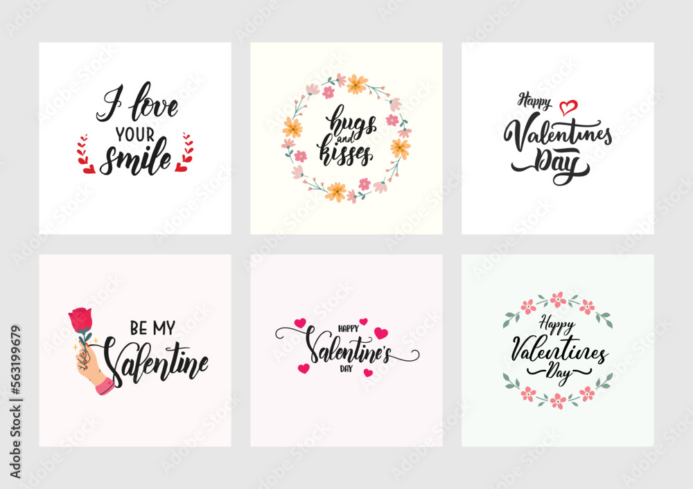 Happy Valentines Day romantic sticker set and decorative greetings vector for your loved ones. Happy Valentines Day romantic sticker set and decorative greetings vector for your loved ones.