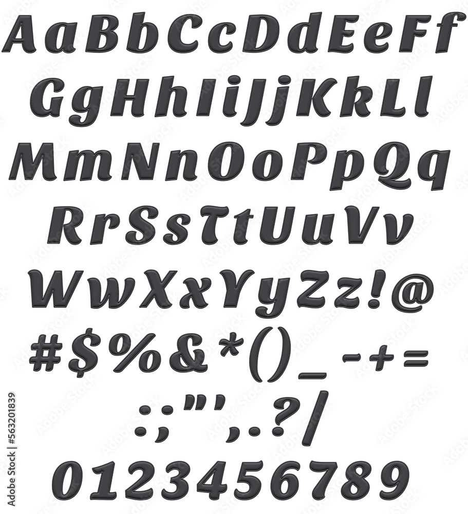 Decorative Alphabet and Numbers Set Decorative Alphabet and Numbers Set