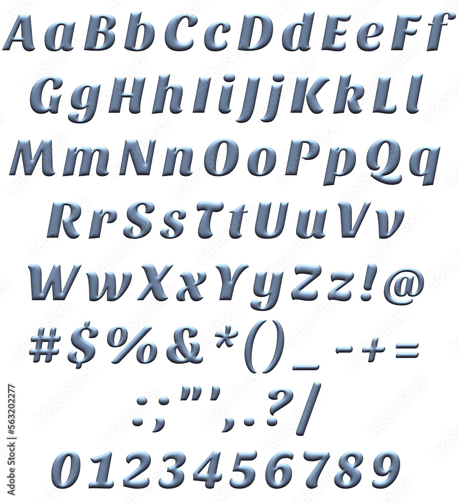 Decorative Alphabet and Numbers Set Decorative Alphabet and Numbers Set